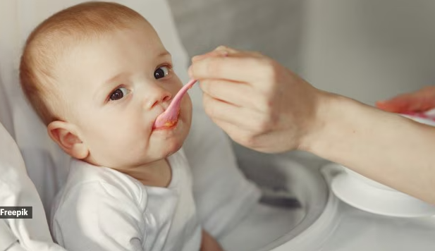 “Infant food product label showing misleading health claims”